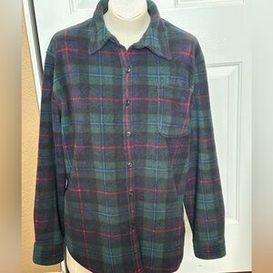 Ralph Lauren Black and Red Plaid Shirt Jacket